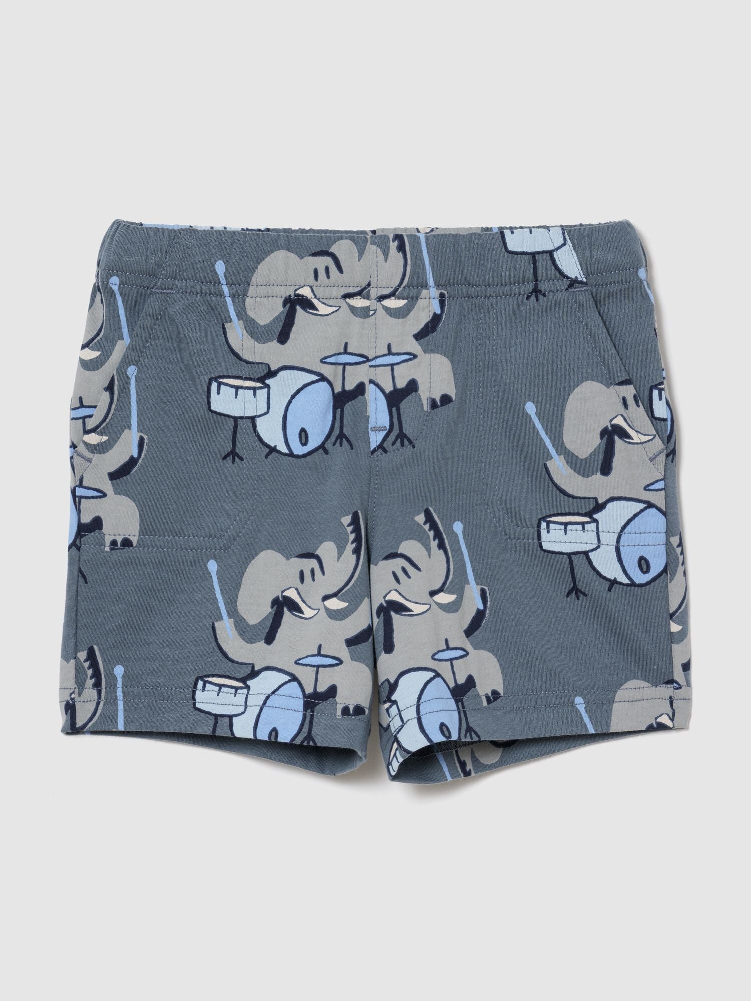 Baby & Toddler Mix & Match Pull-On Shorts - DRUMMER ELEPHANT / 12-18M