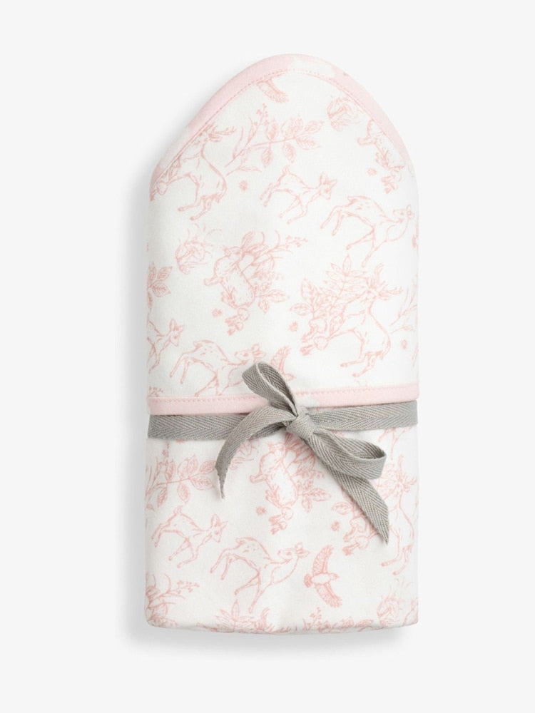 The Little Tailor Pink Welcome Little Baby 100% Cotton Gift Set 4 Piece