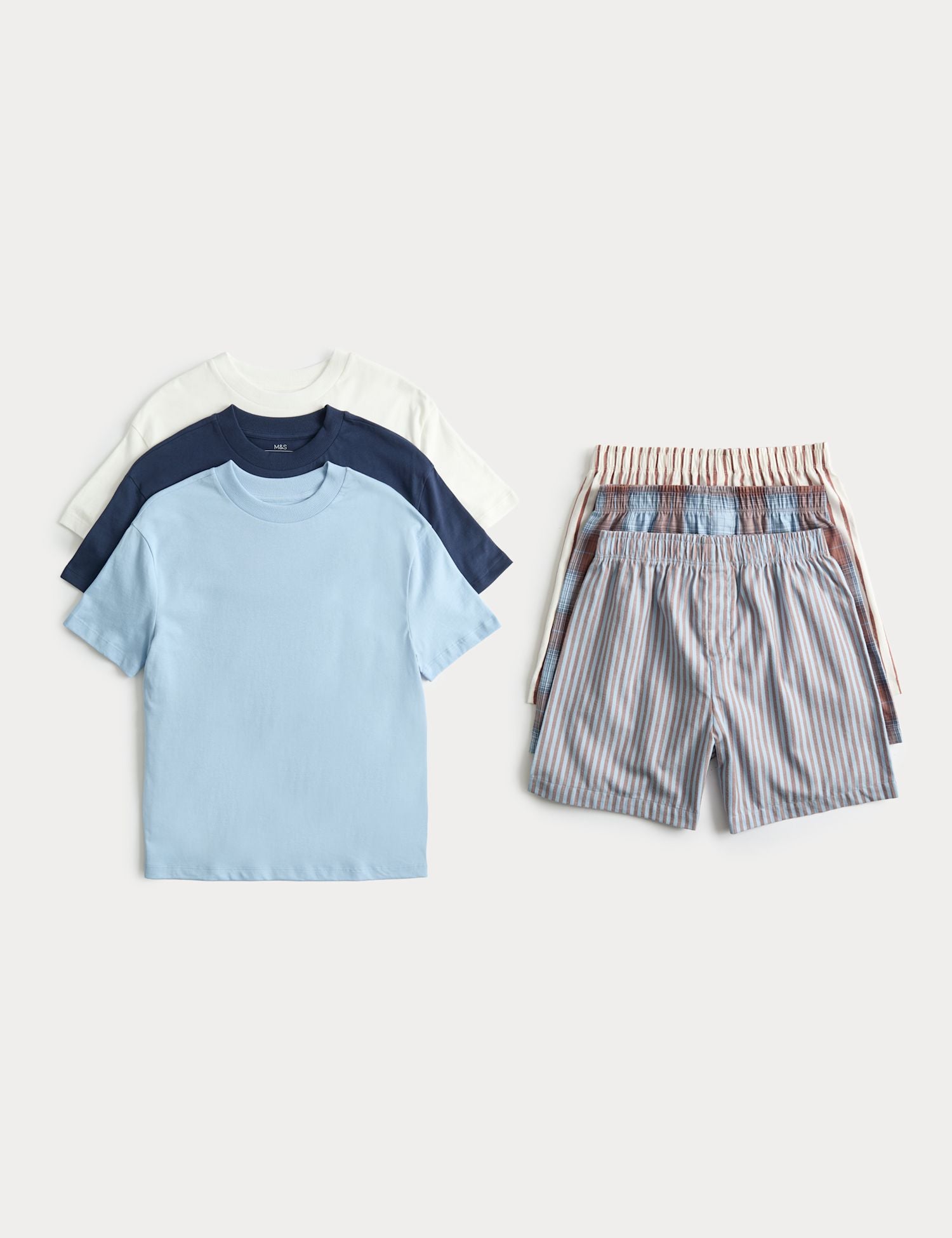 3 Pack Cotton Rich Short Pyjama Set (6-16 Years)