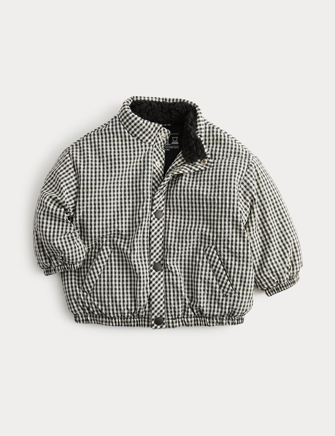 Gingham Midweight Padded Coat (0-5 Yrs)