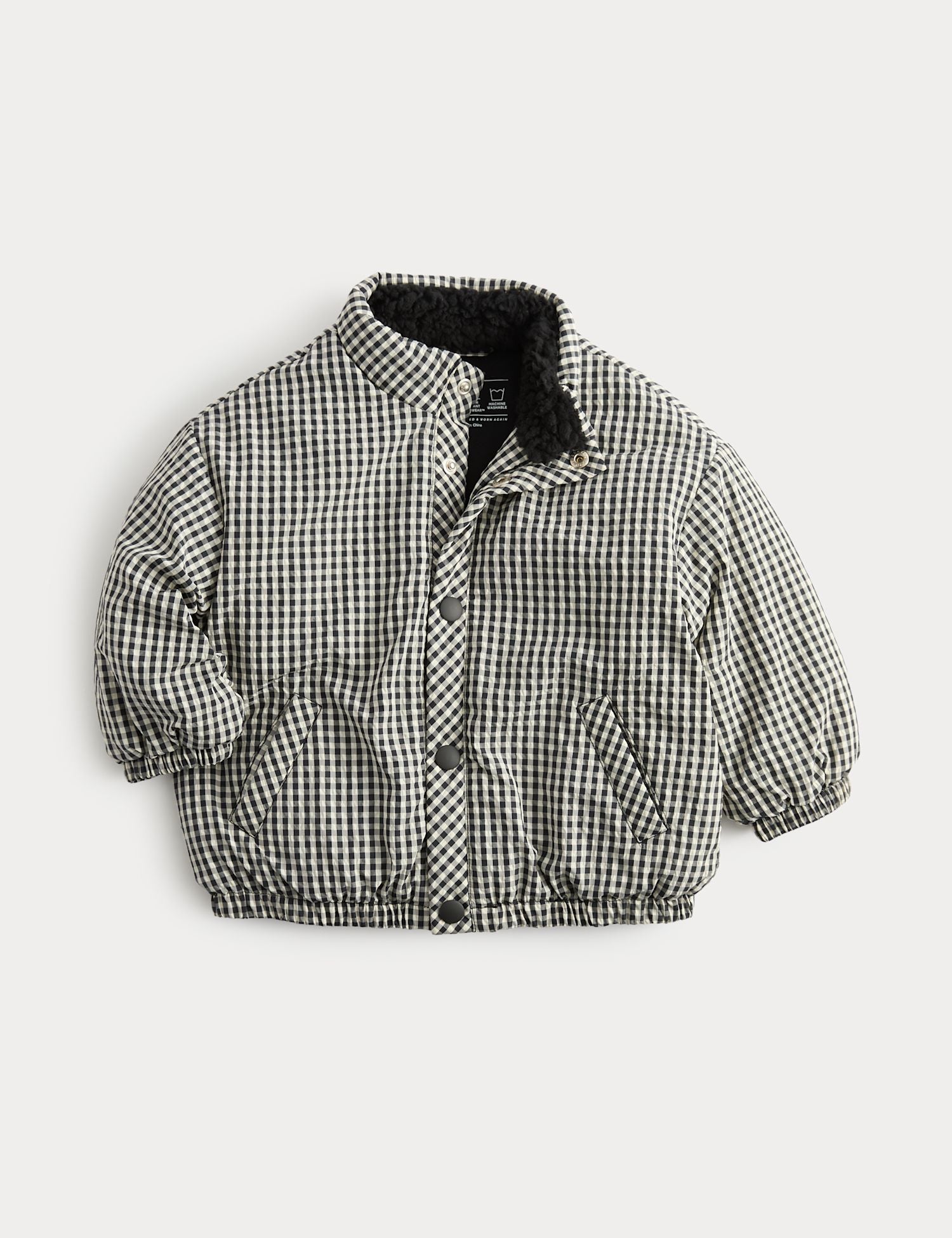 Gingham Midweight Padded Coat (0-5 Yrs)