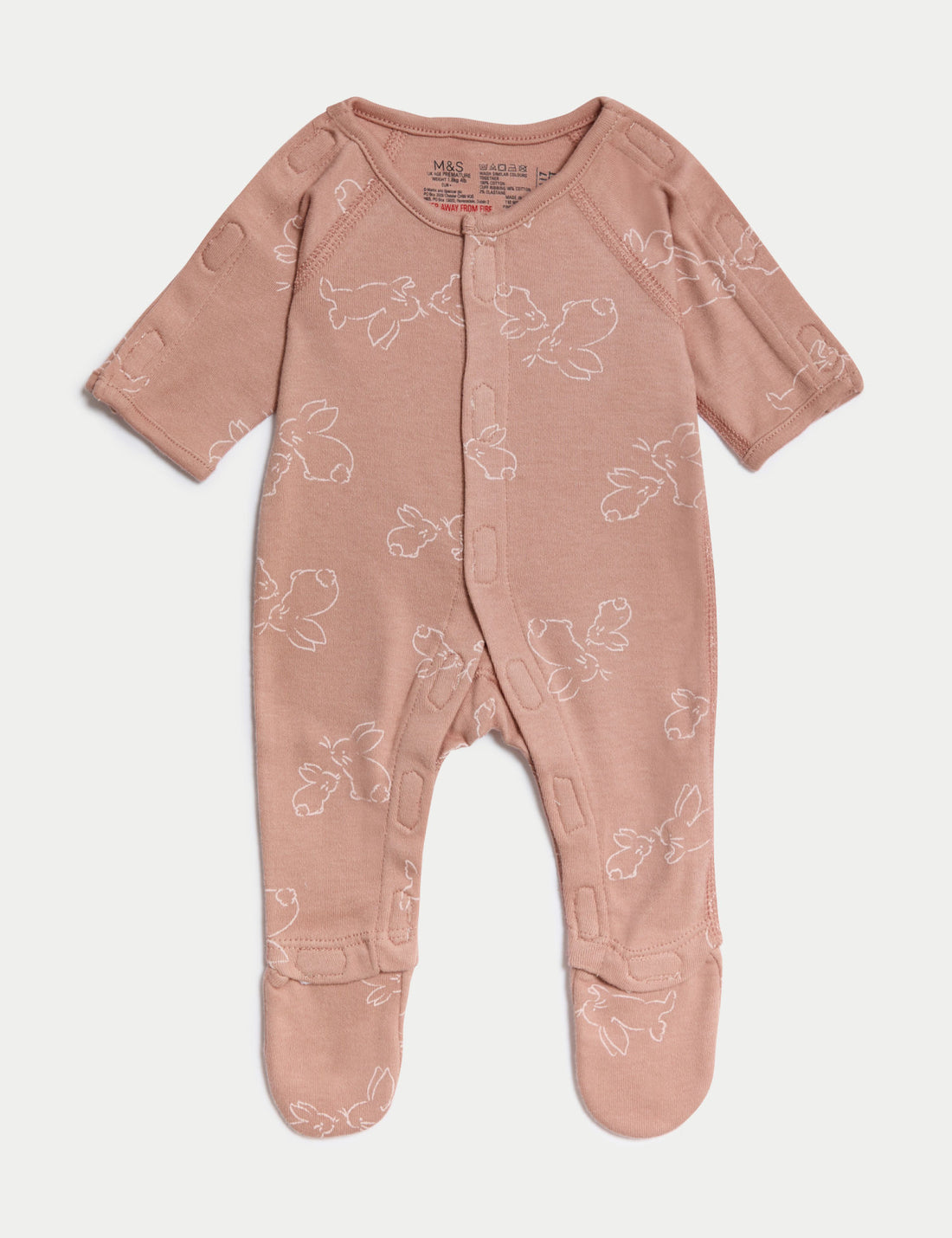 7pc Pure Cotton Premature Heart & Bunny Starter Set