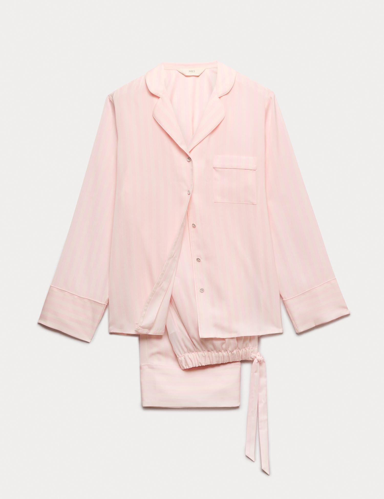 Dream Satin™ Striped Revere Pyjama Set