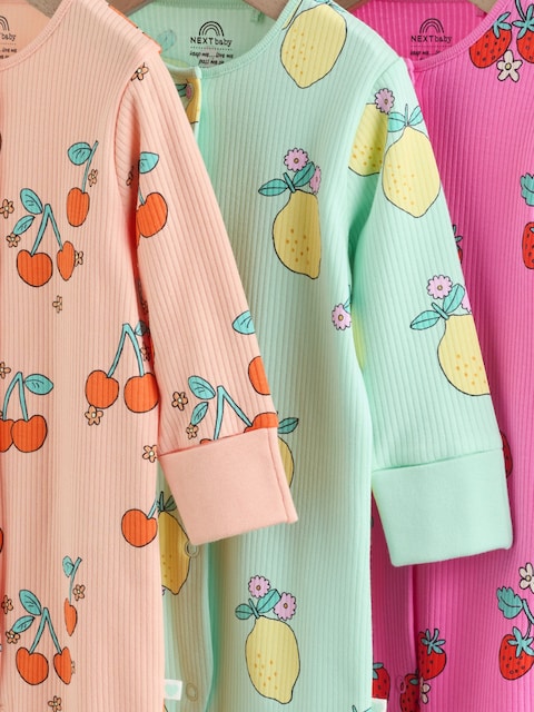 Bright Baby Sleepsuits 3 Pack (0mths-3yrs)