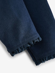 Navy Blue Lace Trim Leggings (3mths-7yrs) - Size 3-6 Months (62-68cm)