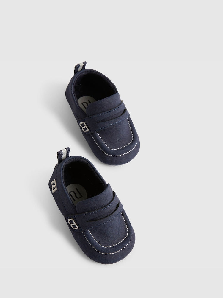 River Island Navy Smart Loafers