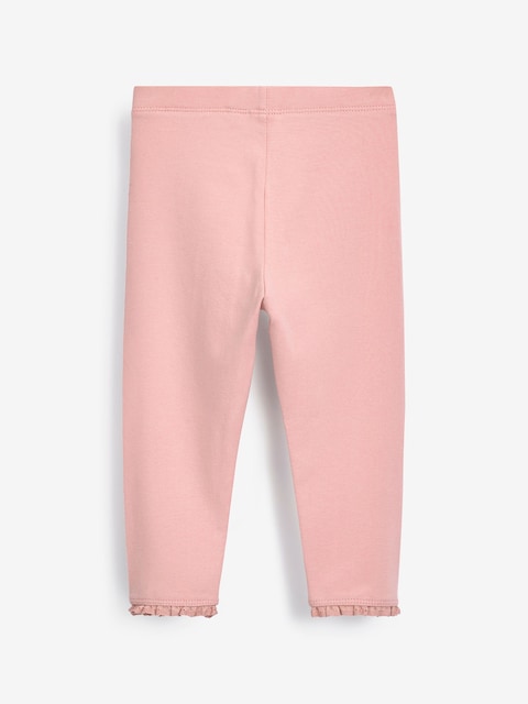 Pale Pink Lace Trim Leggings (3mths-7yrs) - Size 3-6 Months (62-68cm)