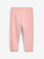 Pale Pink Lace Trim Leggings (3mths-7yrs) - Size 3-6 Months (62-68cm)