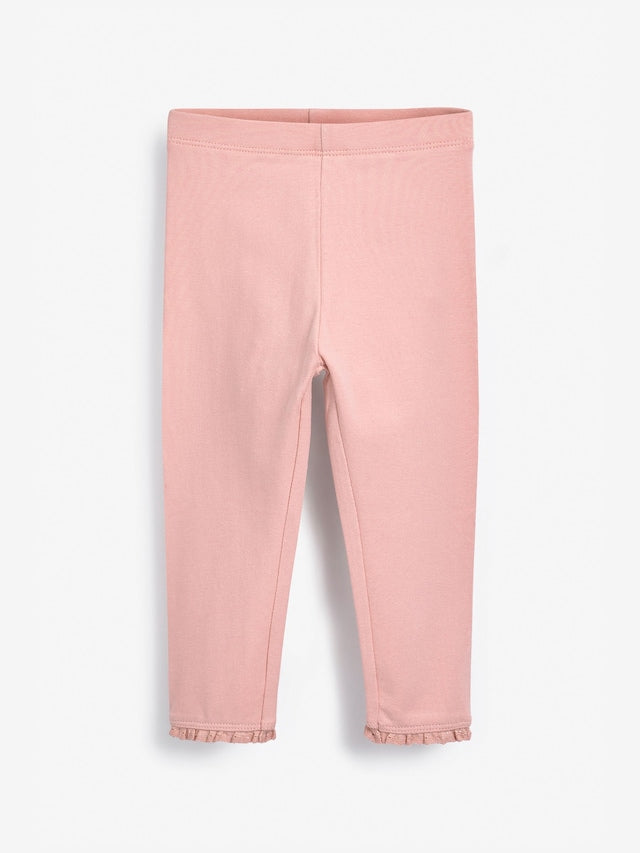 Pale Pink Lace Trim Leggings (3mths-7yrs) - Size 3-6 Months (62-68cm)
