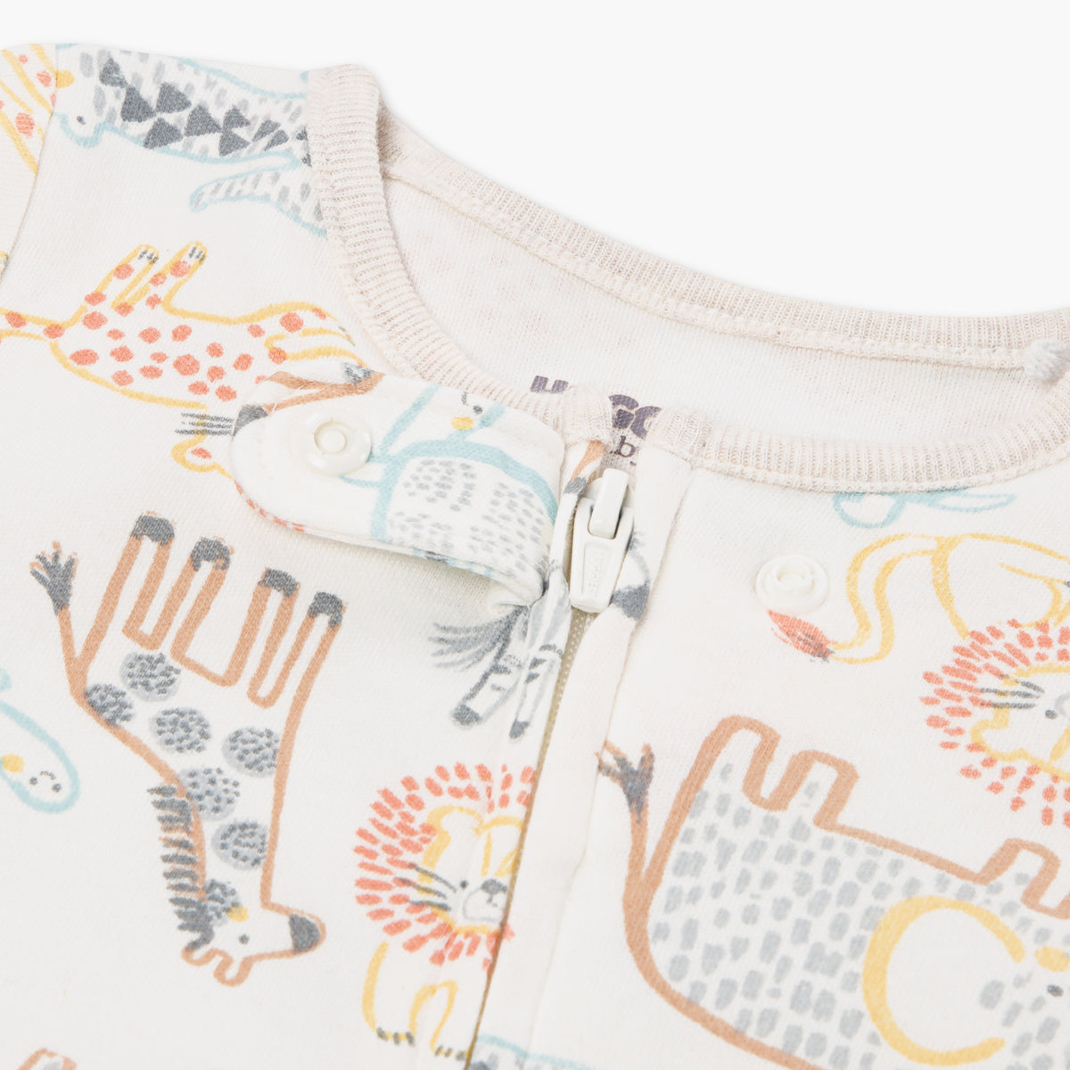 Huggies Long Sleeves Animals Printed Sleepsuit