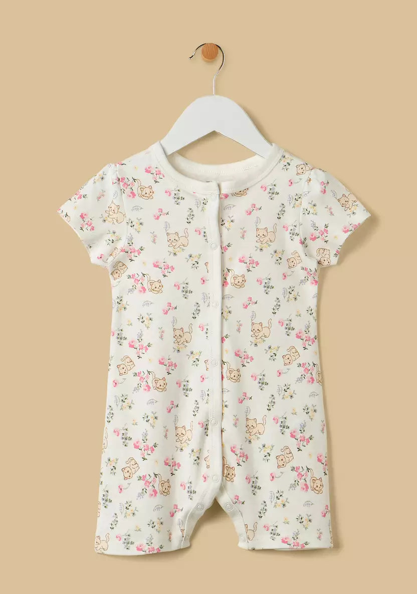 Floral Print Romper