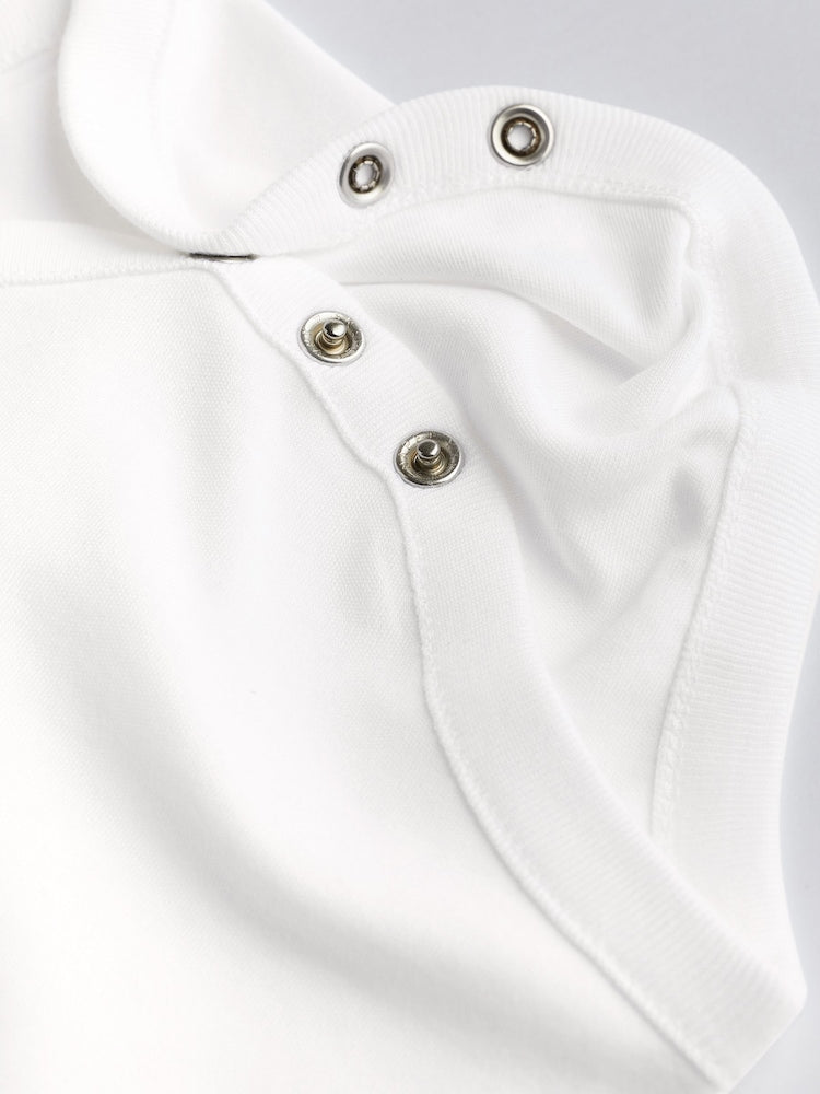 White 7 Pack Essential Baby Long Sleeve Bodysuits
