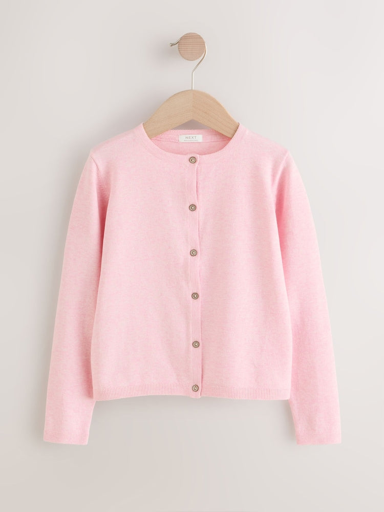 Pink Marl Cardigan (3mths-10yrs)