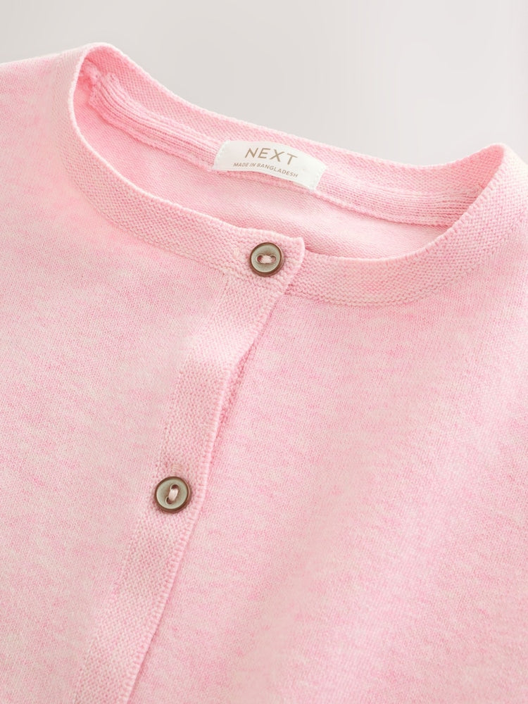 Pink Marl Cardigan (3mths-10yrs)