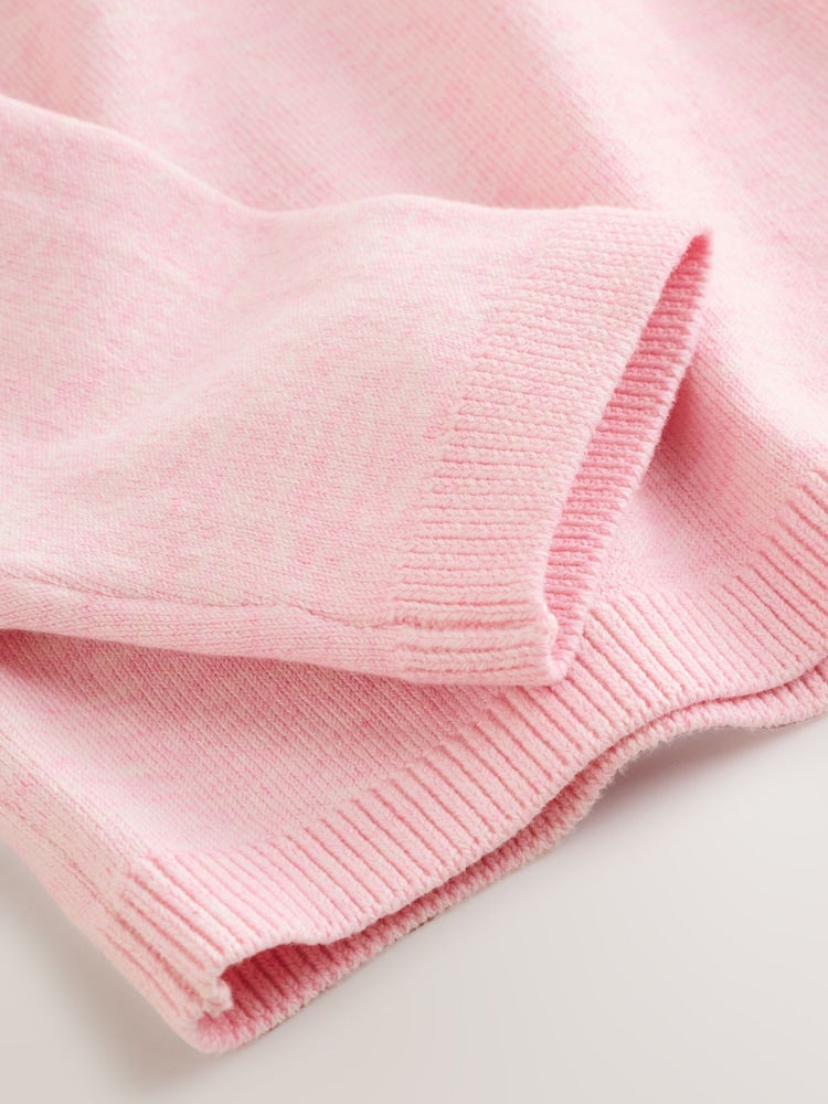Pink Marl Cardigan (3mths-10yrs)