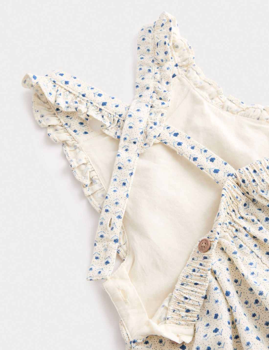 2 Piece Pure Cotton Dungarees with Top (0-6 Yrs)