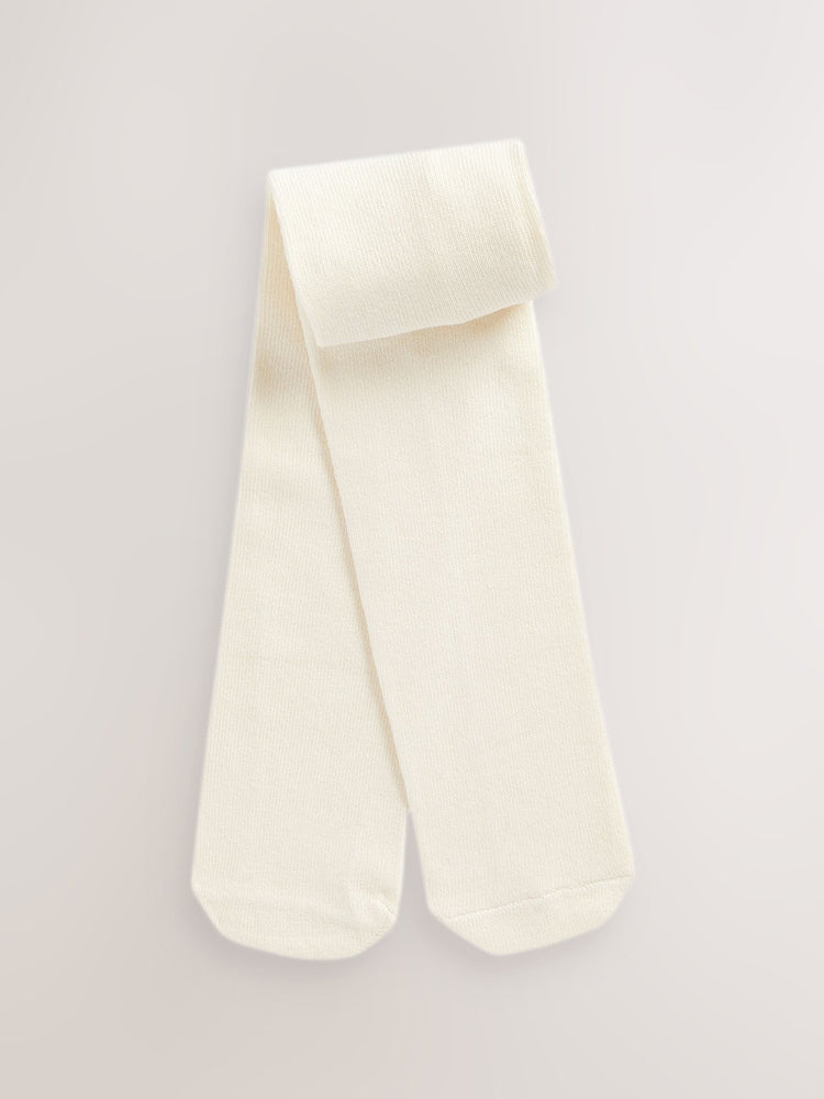 Cream Baby Tights 2 Pack