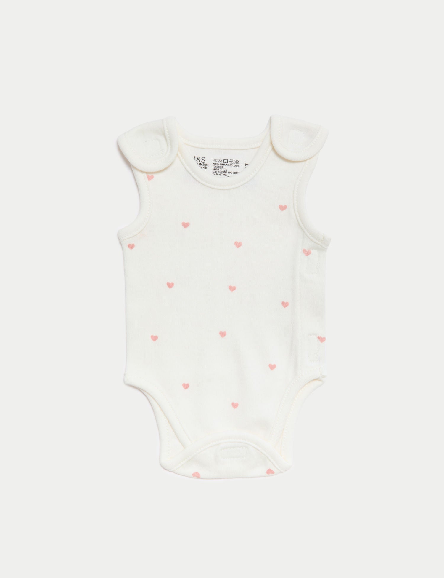 7pc Pure Cotton Premature Heart & Bunny Starter Set