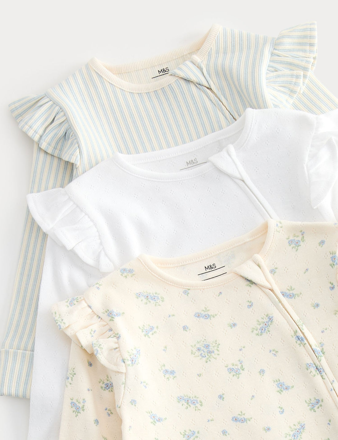 3 Pack Cotton Rich Sleepsuits (6½lbs-3 Yrs)