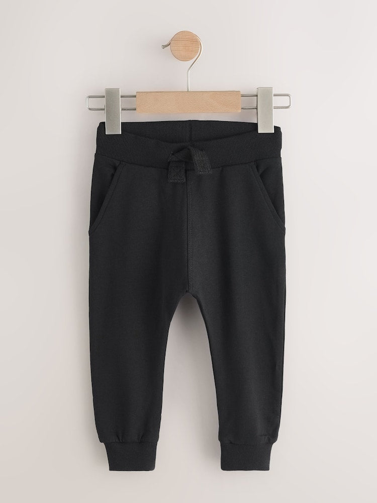 Grey/Black/Green Skinny Fit Joggers 5 Pack (3mths-7yrs)