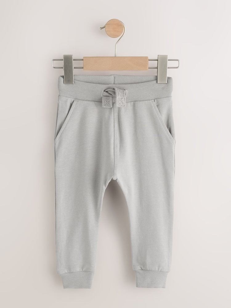 Grey/Black/Green Skinny Fit Joggers 5 Pack (3mths-7yrs)
