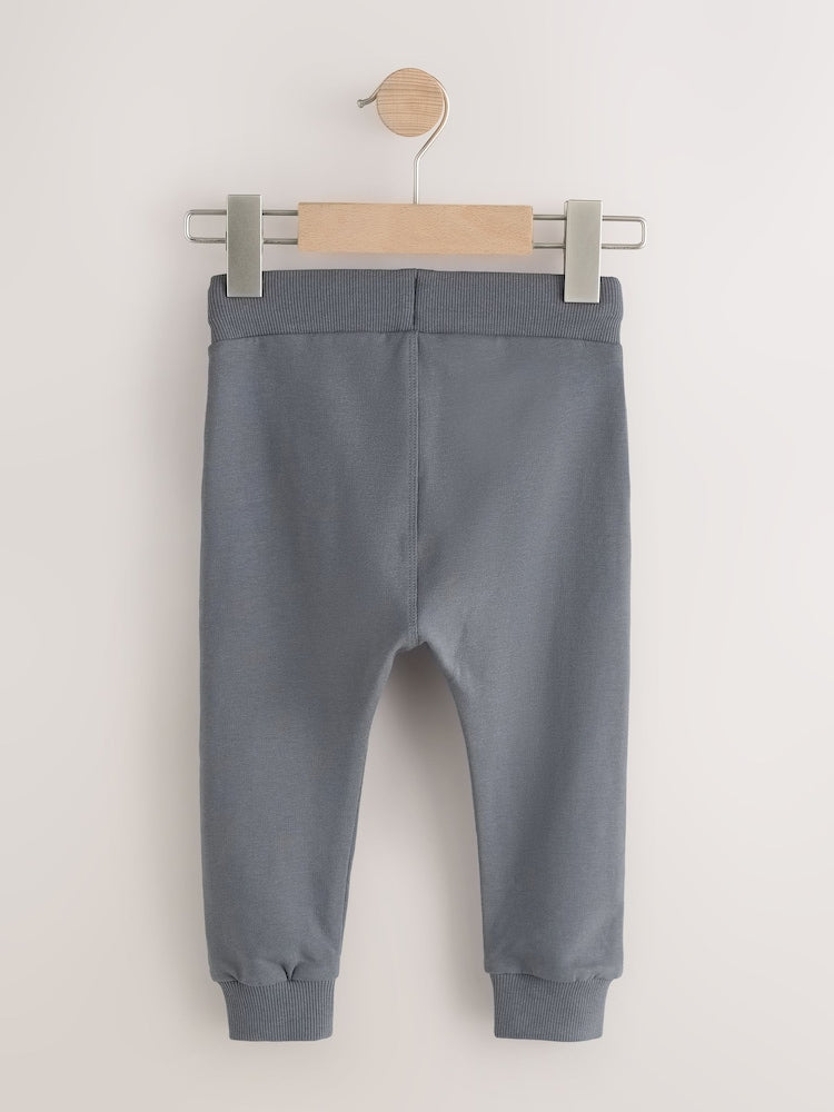 Grey/Black/Green Skinny Fit Joggers 5 Pack (3mths-7yrs)
