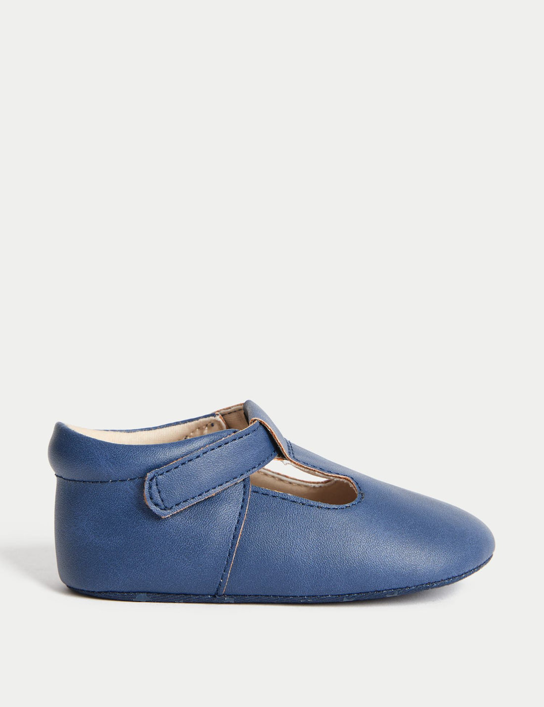 Baby Riptape Pram Shoes (0-18 Mths) - BLUE / 12-18 Months