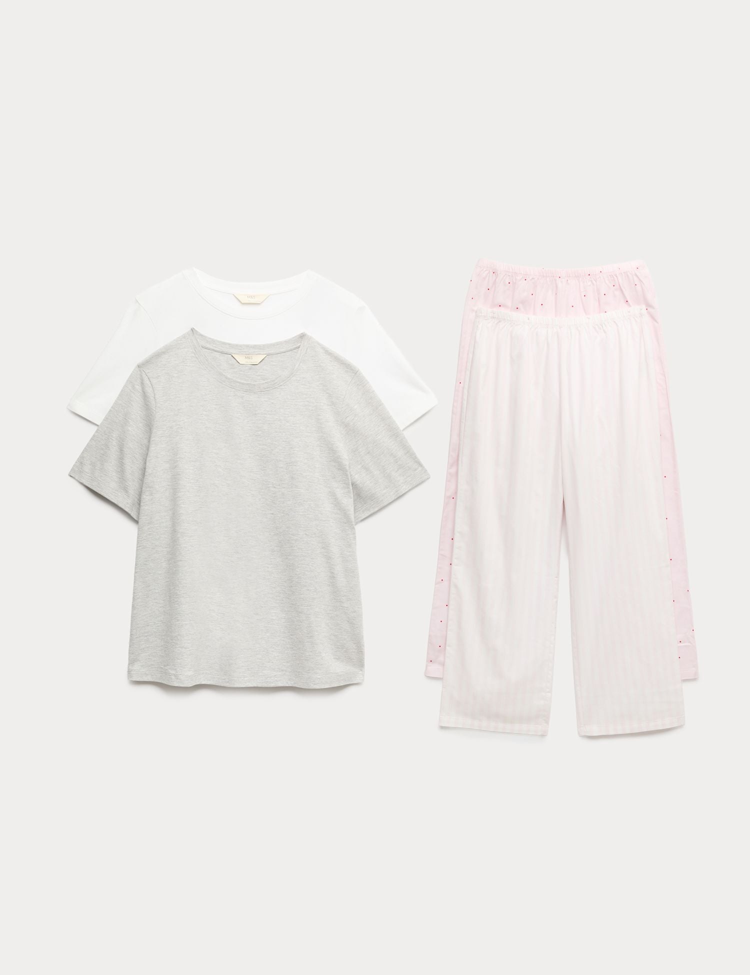 2 Pack Cotton Rich Jersey Printed Pyjama Sets
