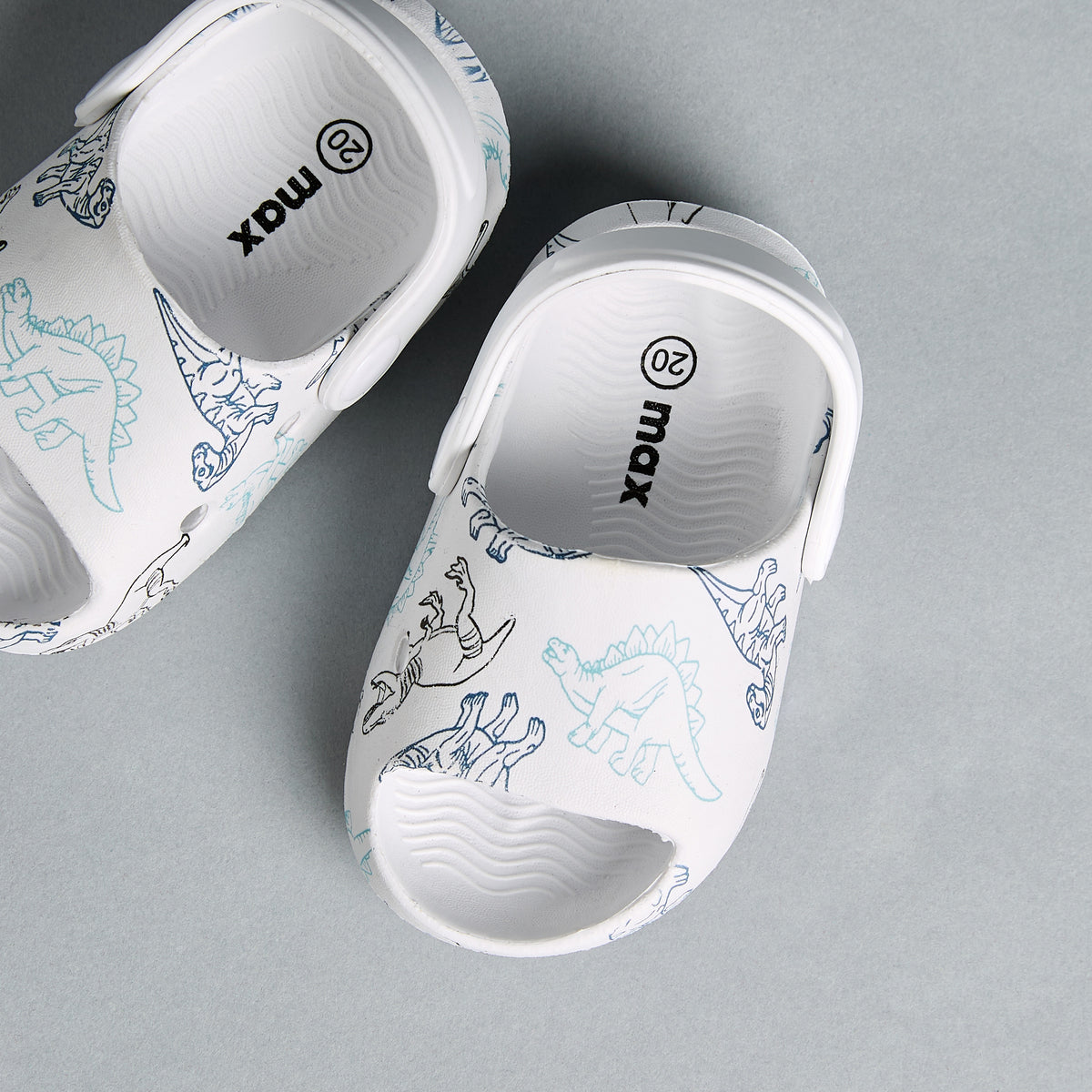 Dinosaur Print Clogs with Backstrap