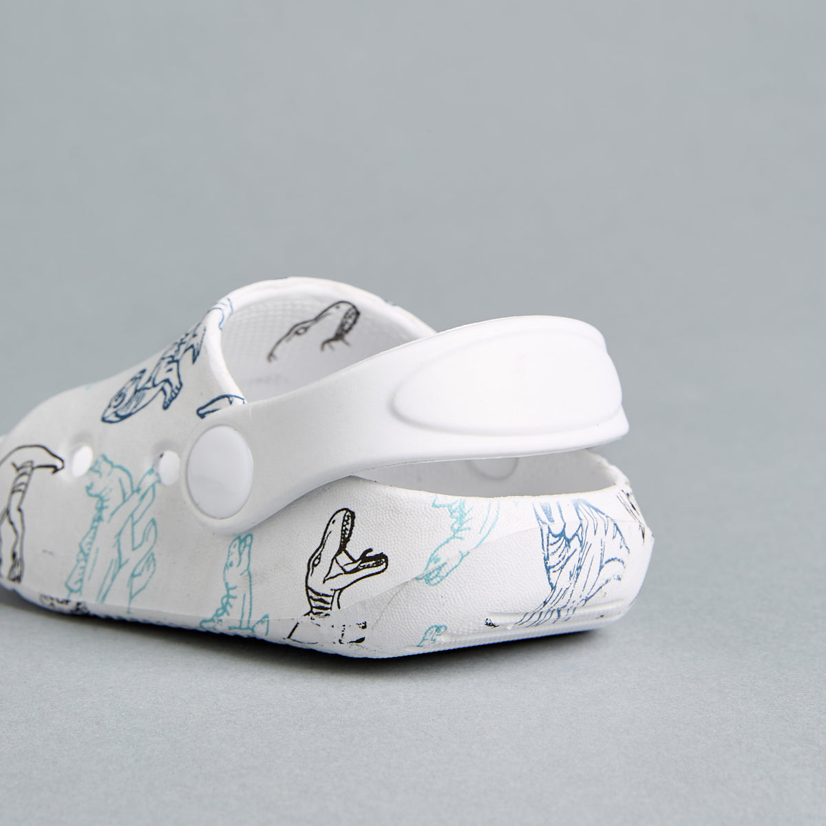Dinosaur Print Clogs with Backstrap