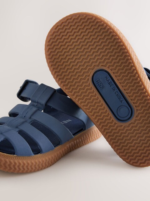 Navy Comfort Sole Fisherman Sandals