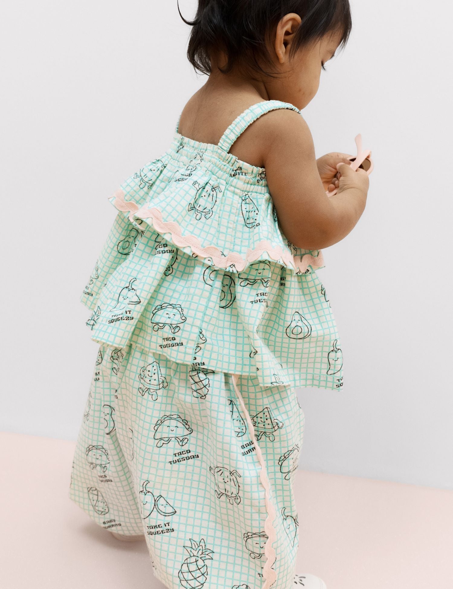 2 Piece Pure Cotton Taco Top & Trouser Outfit (0-5 Yrs)
