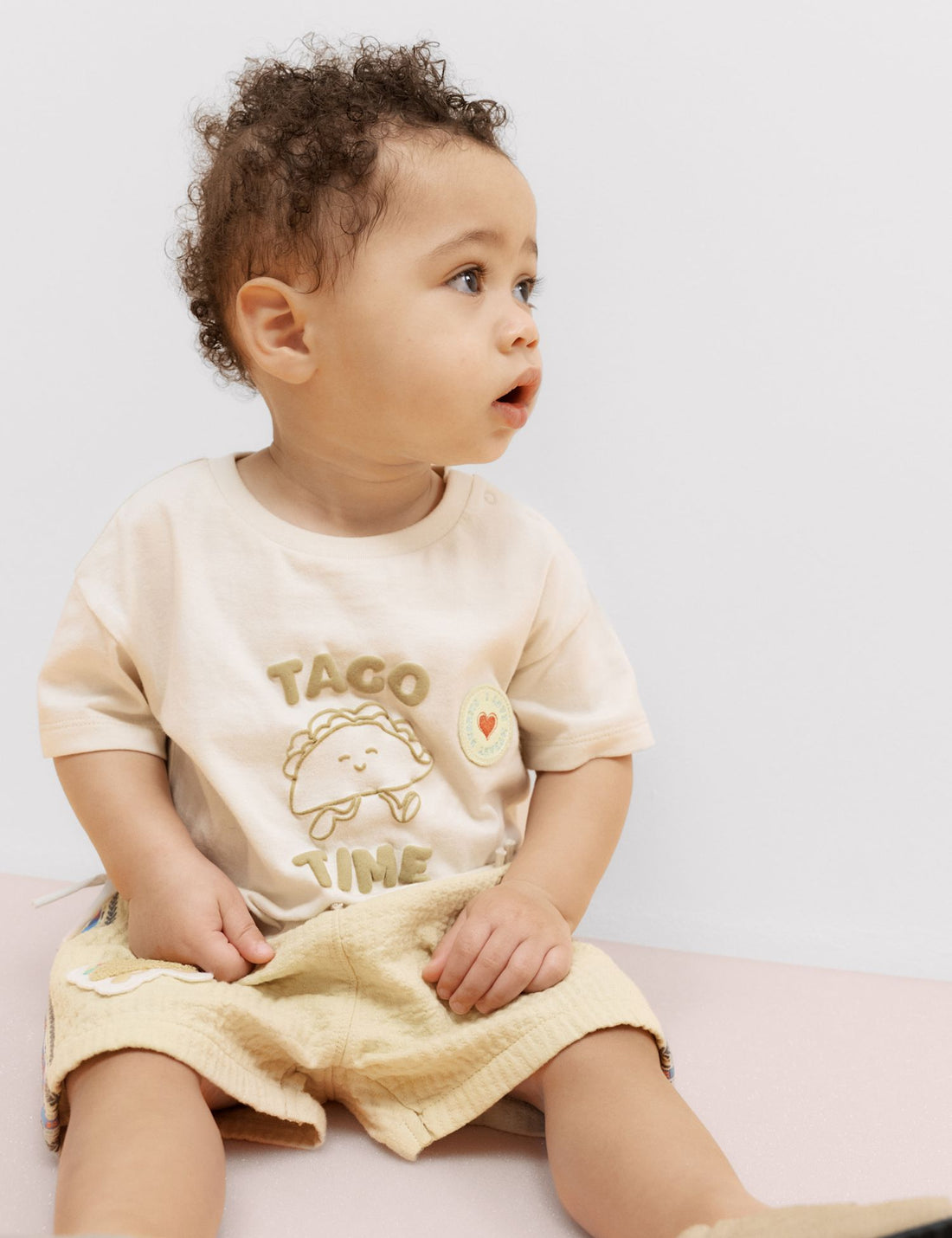 Pure Cotton Taco Fringe T-shirt and Shorts (0-5 Yrs)