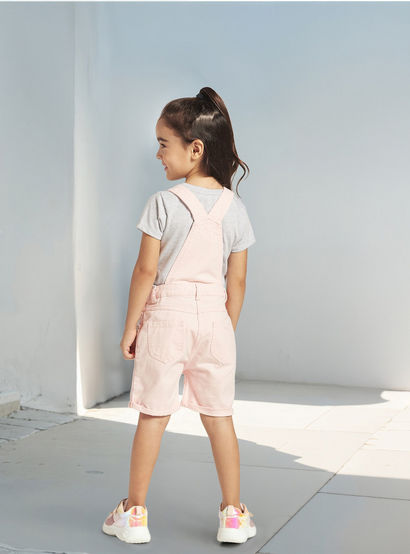 Juniors Solid Dungarees with Pockets-girls-clothing-dressesandjumpsuits-image-3