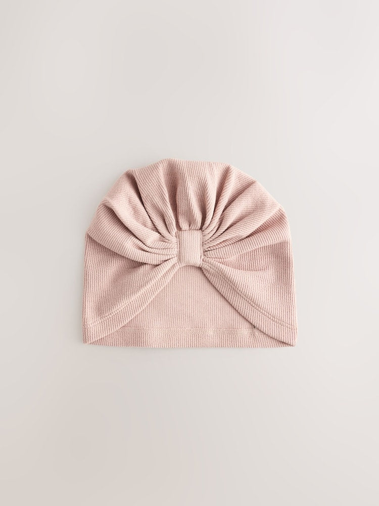 Neutral 2 Pack Baby Turbans (0-18mths) - Size 50cm (First Size)