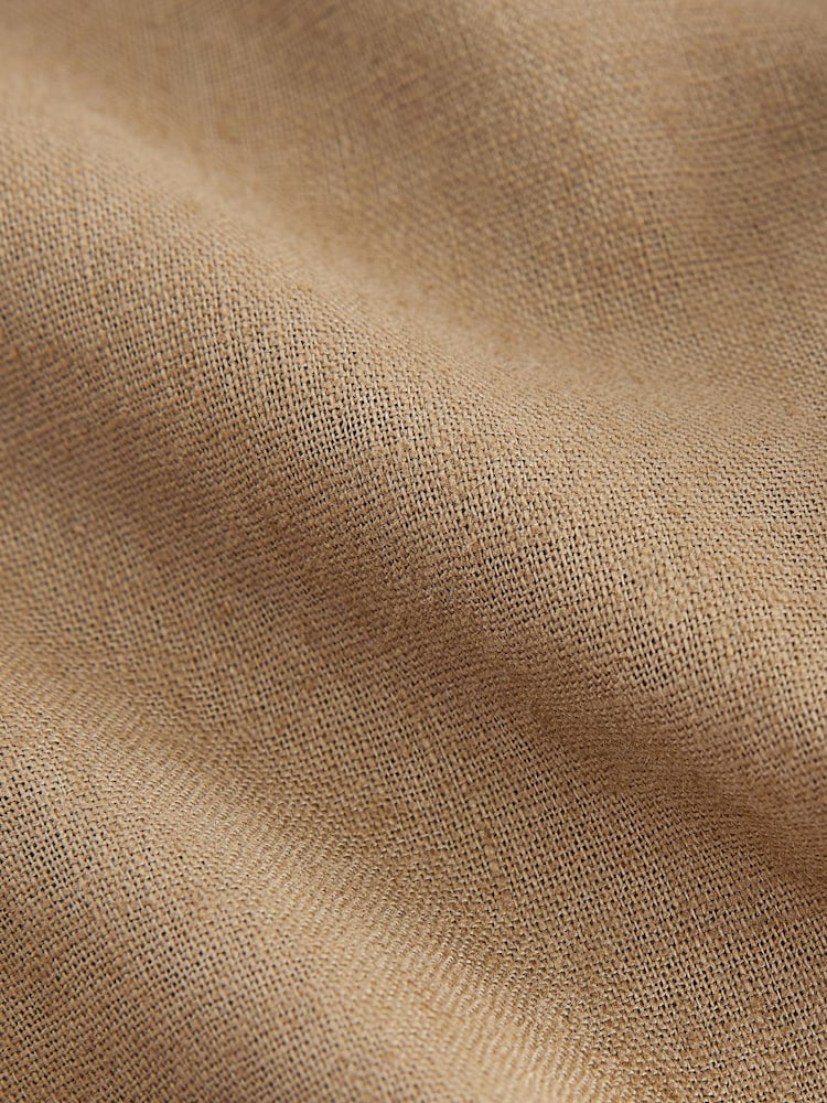 Tan Brown Regular Fit Linen Blend Pull on Trousers (3mths-7yrs)