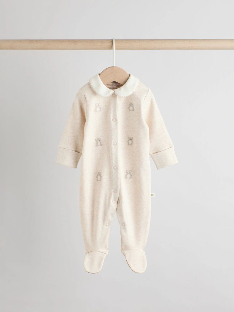 Neutral Baby Sleepsuits 3 Pack (0-2yrs)