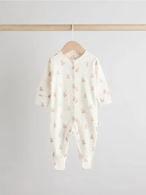 Neutral Baby Sleepsuits 3 Pack (0-2yrs)