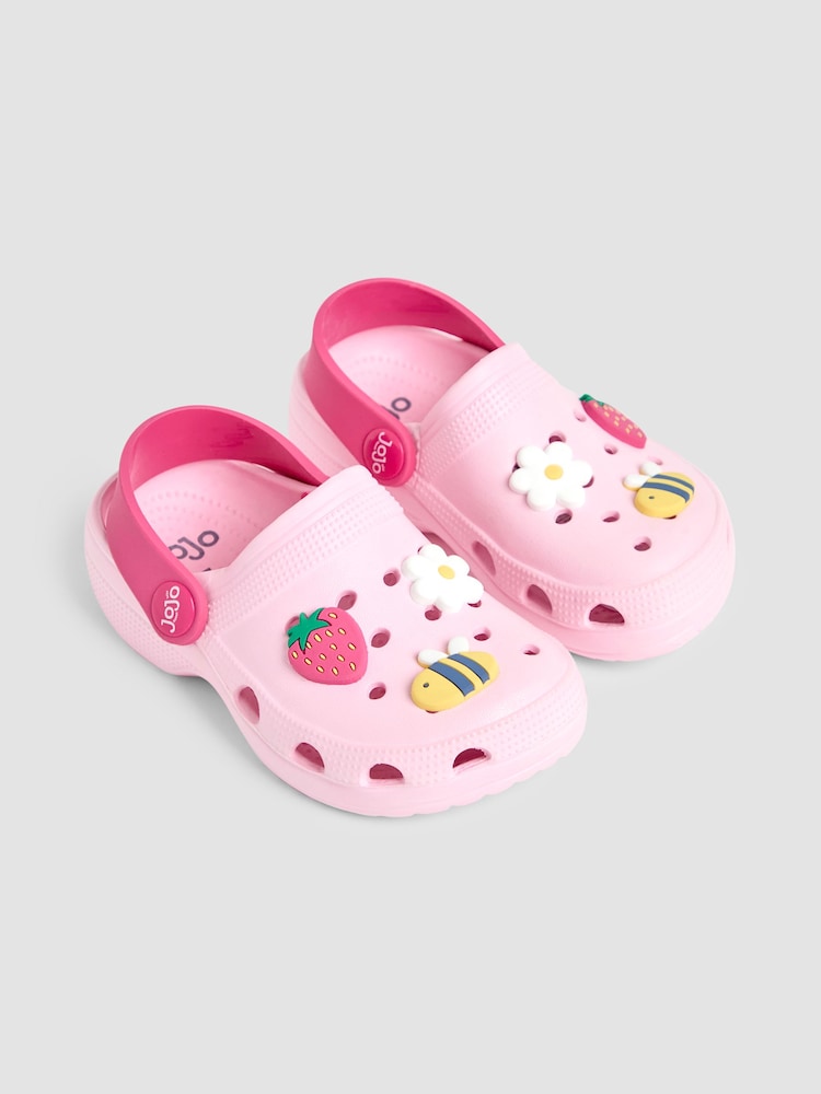 JoJo Maman Bébé Pink Slip On Clog - Pink / EU 28 (UK 10)