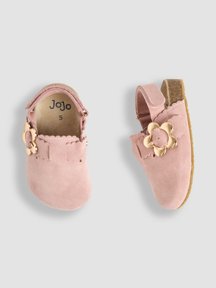 JoJo Maman Bébé Dusky Pink Slip-On Clogs