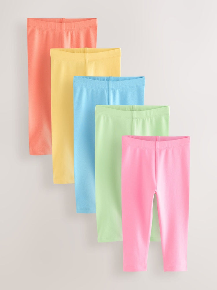 Multi Leggings 5 Pack (3mths-7yrs) - Size 3-6 Months (62-68cm) - Multi