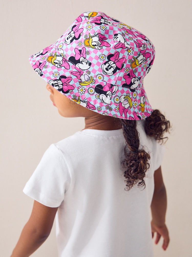 Multi Minnie Mouse 100% Cotton Bucket Hat (3mths-13yrs)
