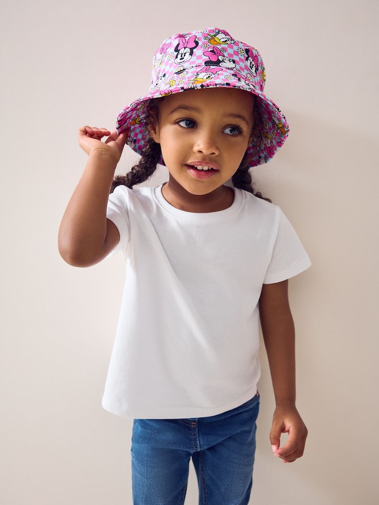 Multi Minnie Mouse 100% Cotton Bucket Hat (3mths-13yrs)