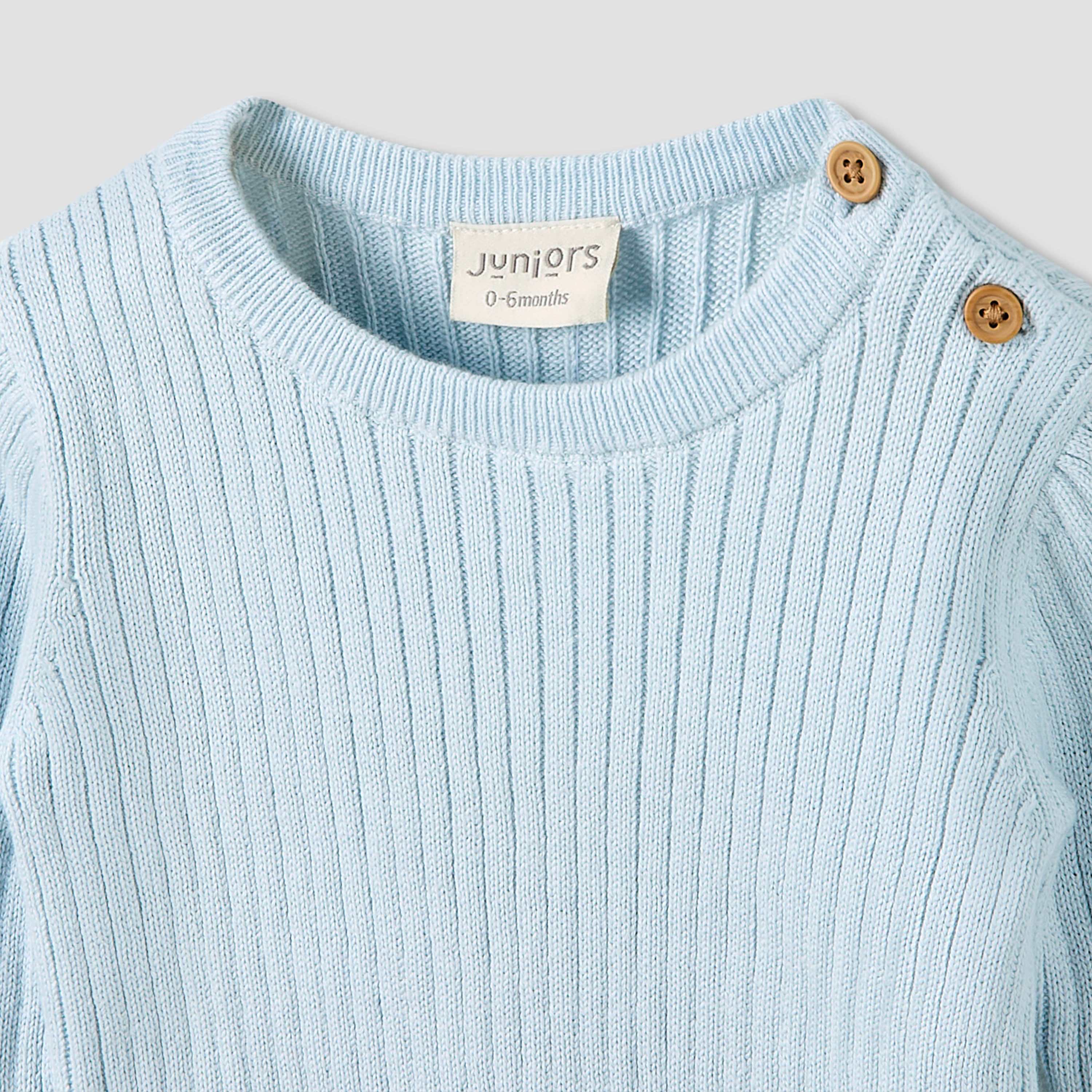 Juniors Pyjama Set with Ribbed Texture - Cotton - Long Sleeves