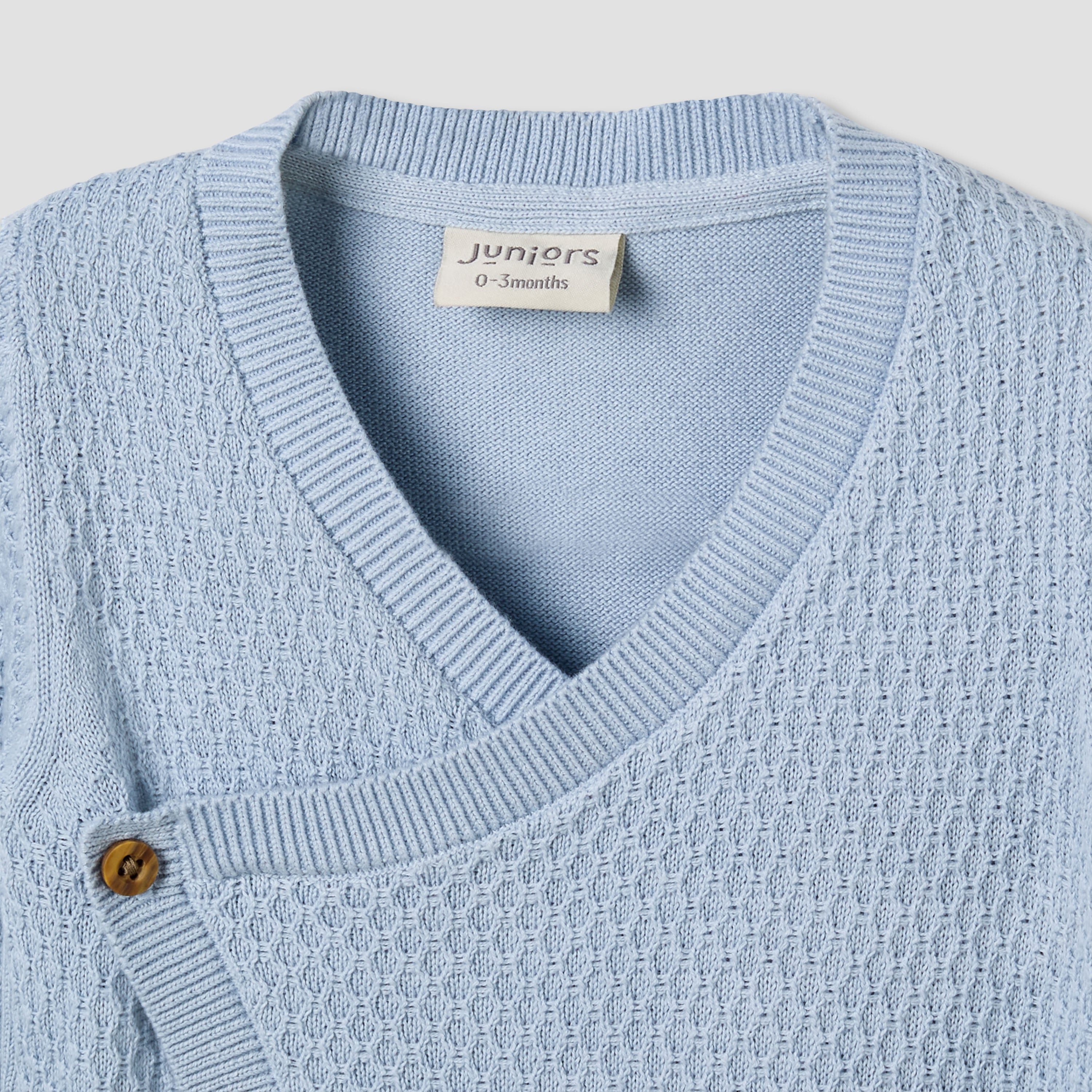 Juniors Sleepsuit with Knit Texture - Cotton - Long Sleeves