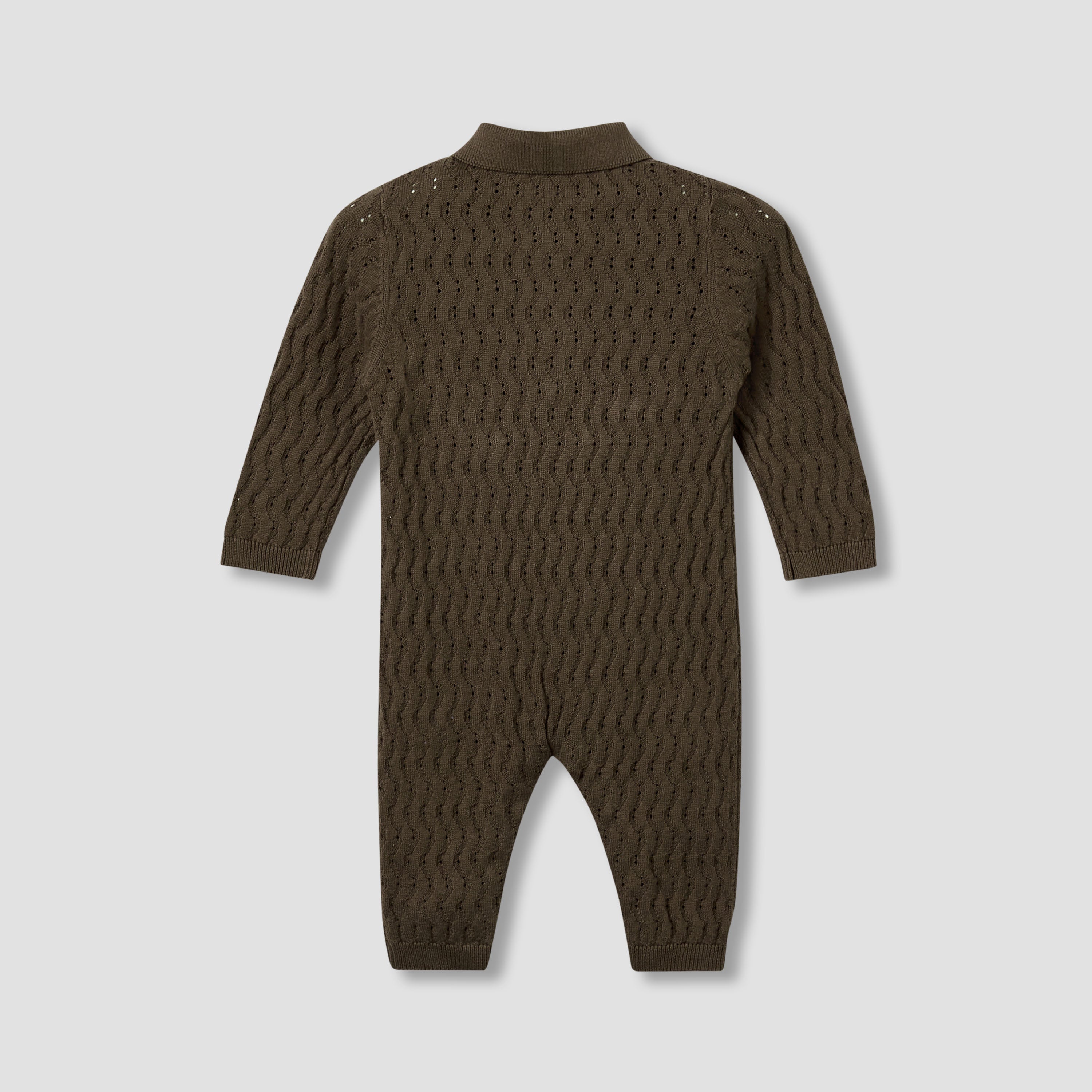 Juniors Collared Sleepsuit with Zip Closure - Cotton - Long Sleeves