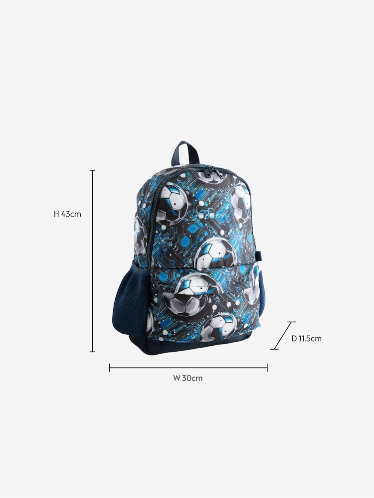 Blue Football Backpack - Size One