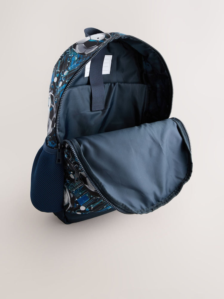 Blue Football Backpack - Size One