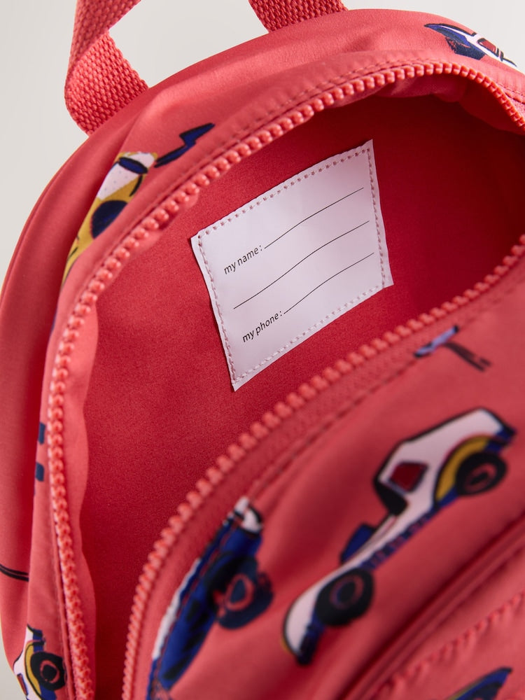 Red Racing Cars Backpack
