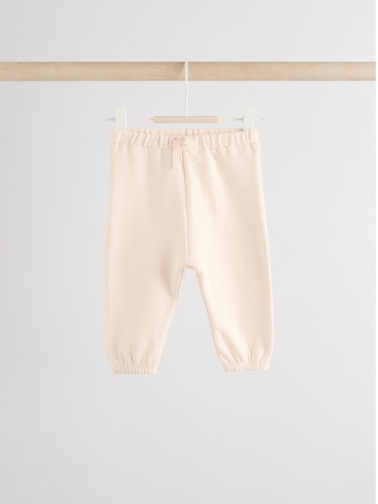 Cream/Pink Baby Sweatshirt & Joggers 6 Piece Set (0mths-2yrs)